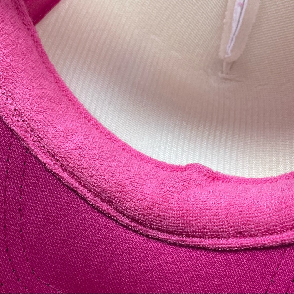 NEW Queen of Hearts Trucker Hat Denim Pink Sequins Hearts Silver Stars & Chain - Picture 9 of 9